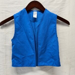 Girl Scouts Uniform Vest Girls XS 4-6X Blue Daisy Official 03681 USA Made